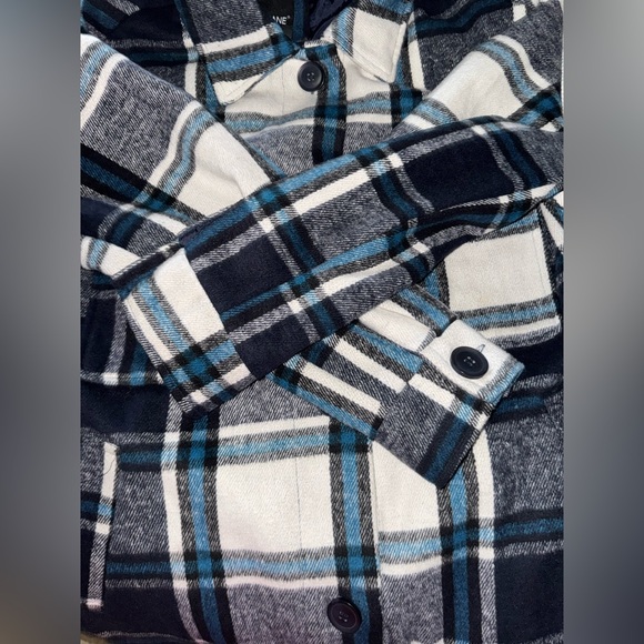 ME JANE women’s long fall plaid‎ Coat size Large - Picture 7 of 12